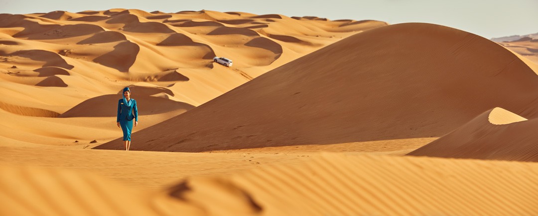 Oman Air Crew in Badiya Desert