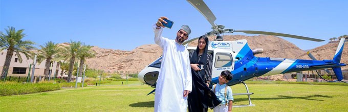 Oman Helicopter tour